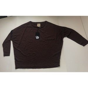 Chaser Long Sleeve Tee With Braided Sleeves Size Medium